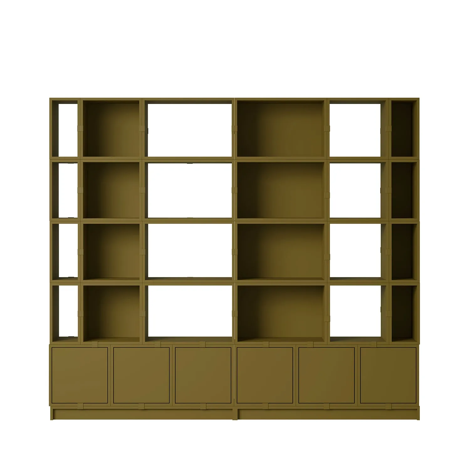 muuto | stacked storage system | open module | small brown green