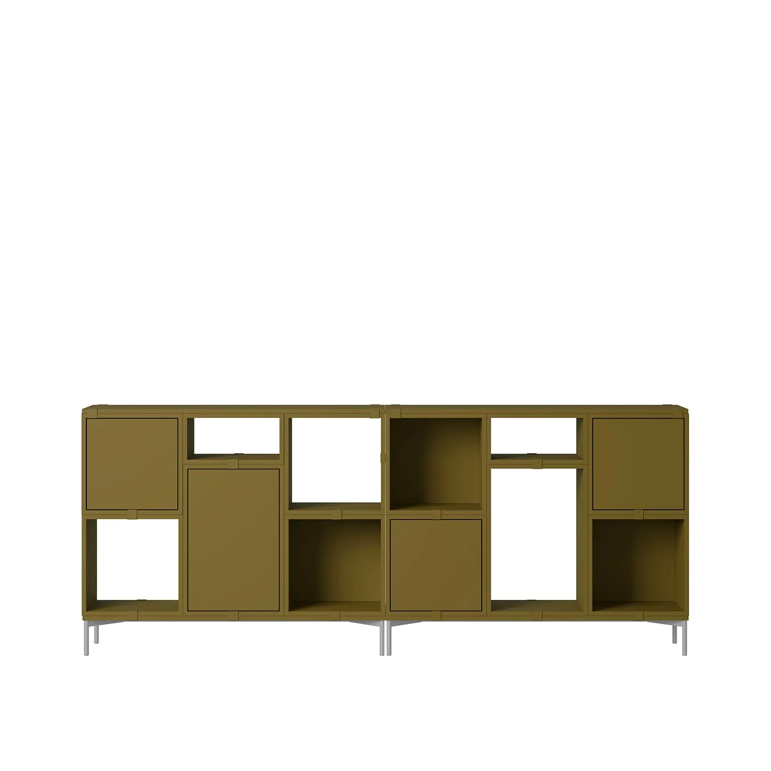 muuto | stacked storage system | open module | small brown green