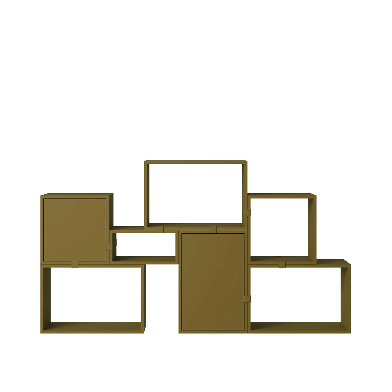 muuto | stacked storage system | open module | small brown green
