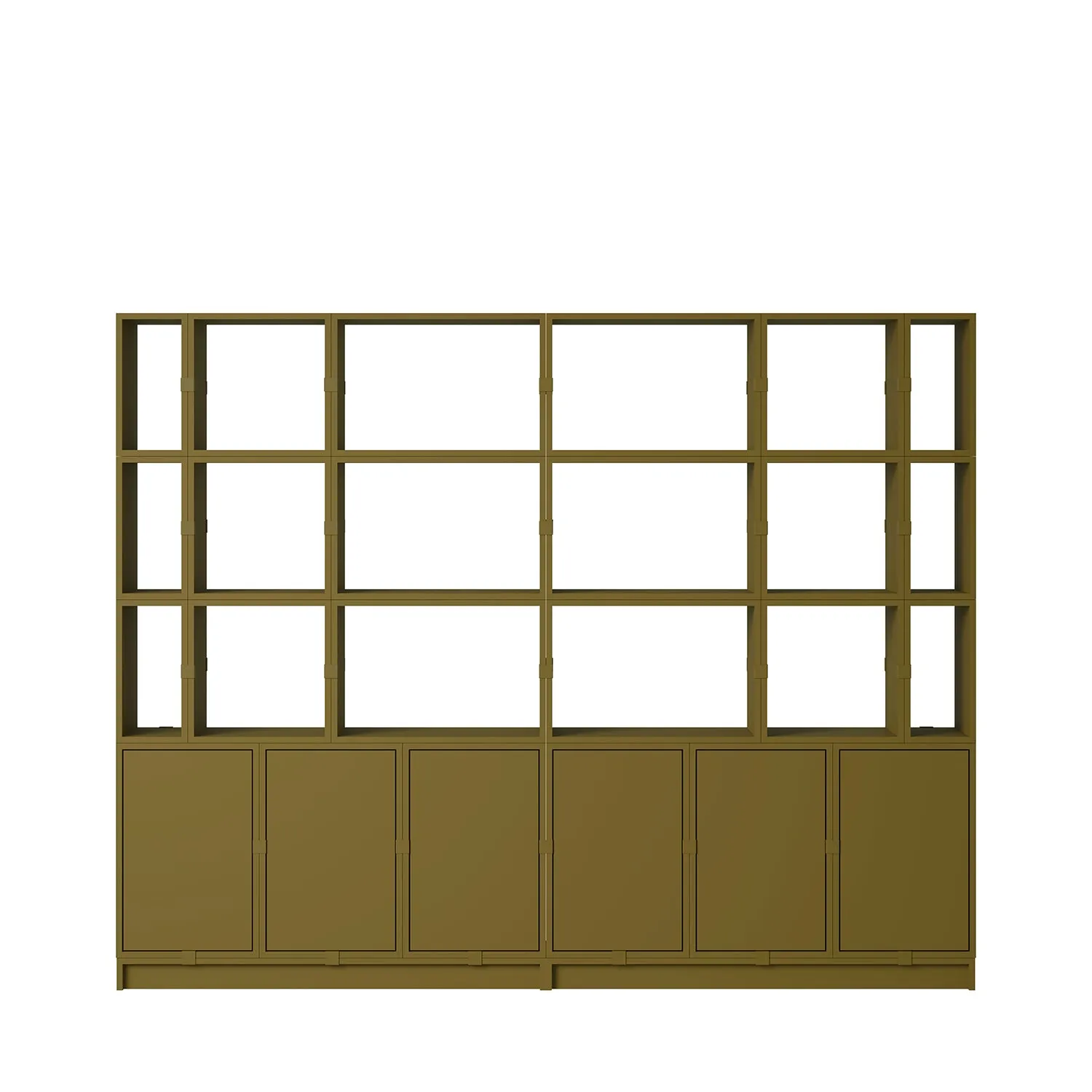 muuto | stacked storage system | open module | small brown green