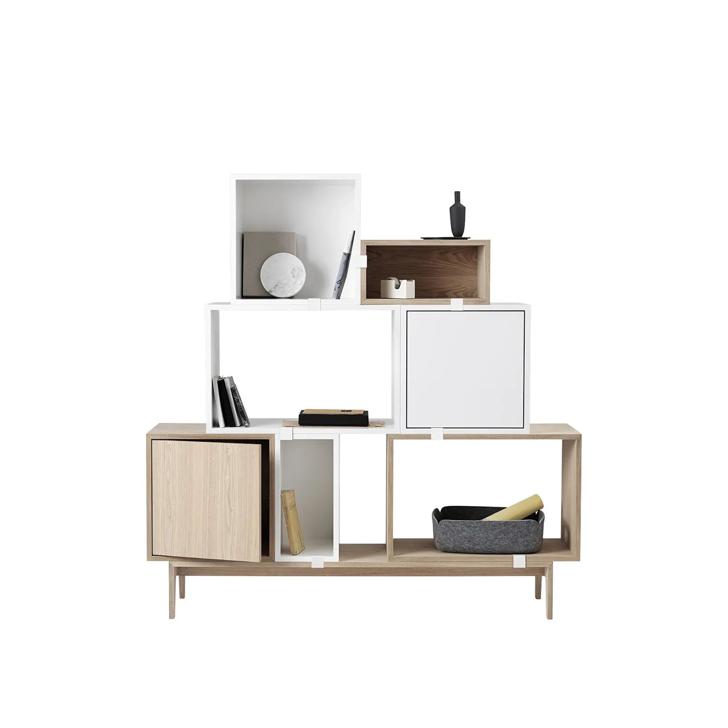 muuto | stacked storage system | podium | oak - DC