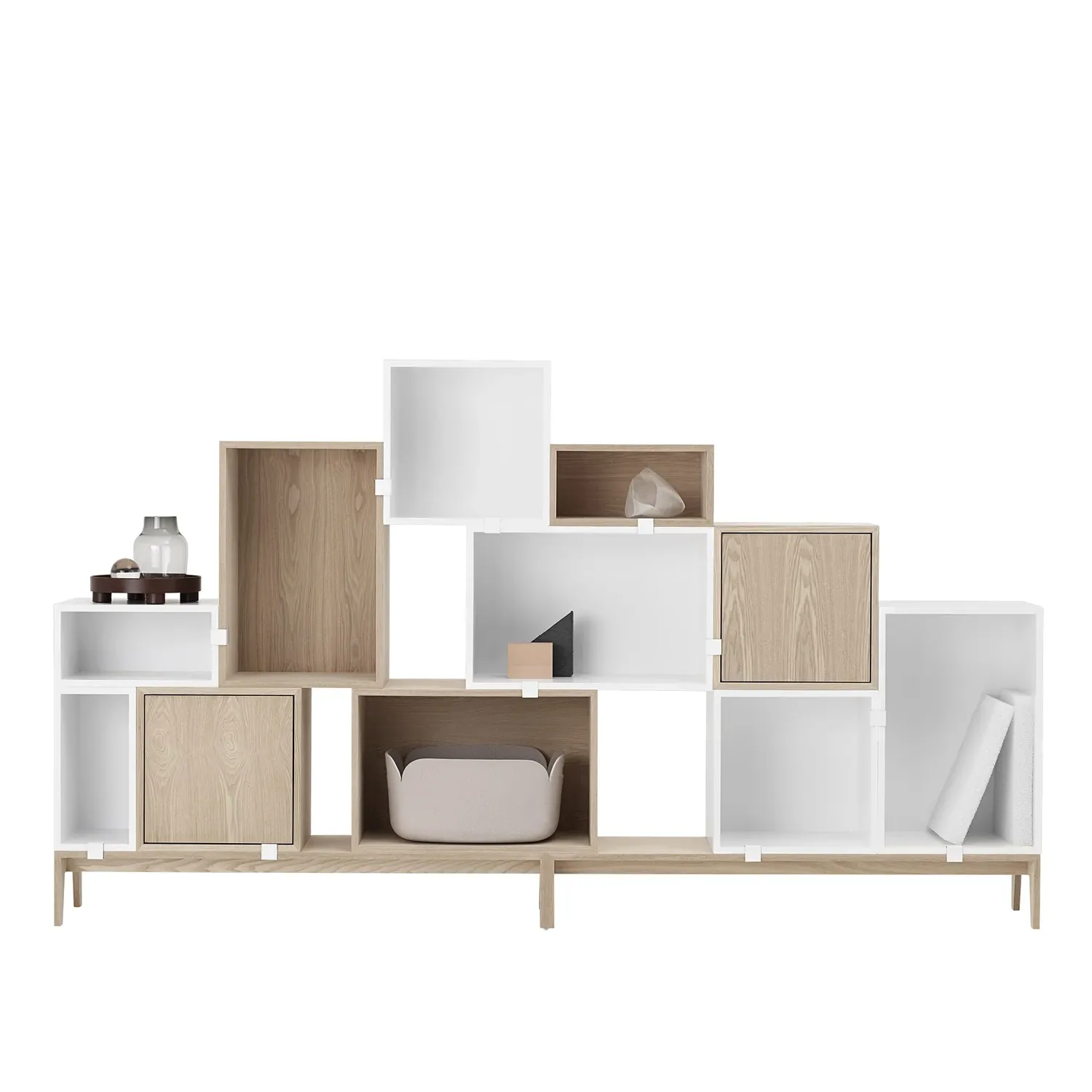 muuto | stacked storage system | podium | oak - DC