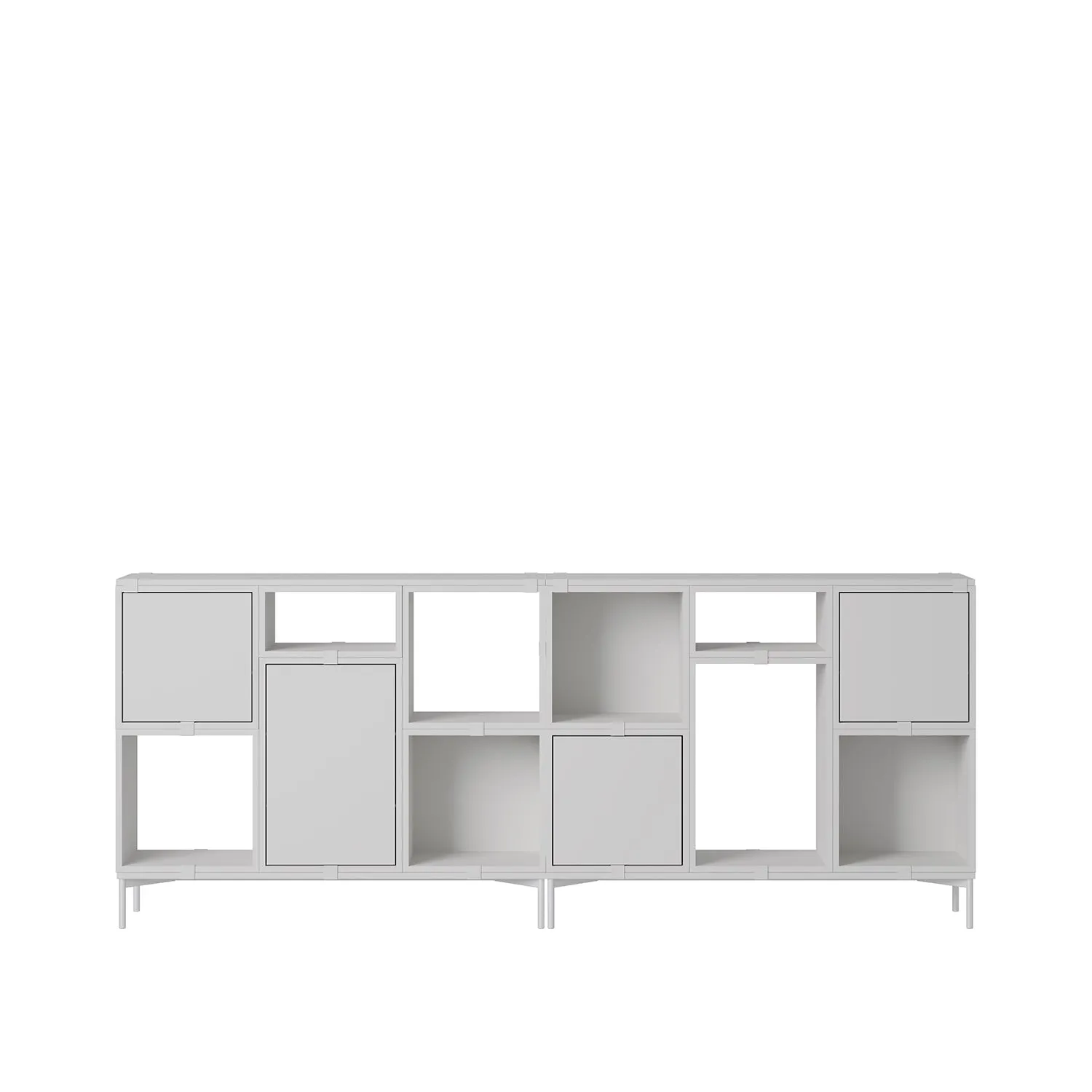 muuto | stacked storage system | podium with tube base 131cm | grey