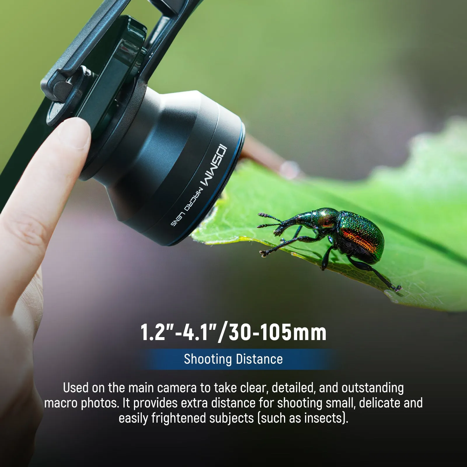 NEEWER LS-26 PRO 105mm Macro Lens with 17mm Phone Clip & 67mm Filter Adapter