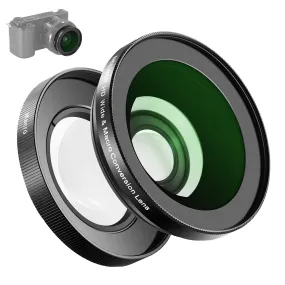 NEEWER LS-30 40.5mm HD Wide Angle Lens For Sony ZV-1F / ZV-E10