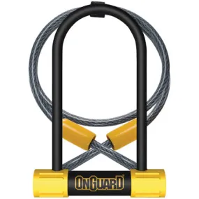 Onguard U-Lock Bulldog 8015M Medium 3.55X6.9 With 4' Cable Bulldog Doubleteam Onguard Locks