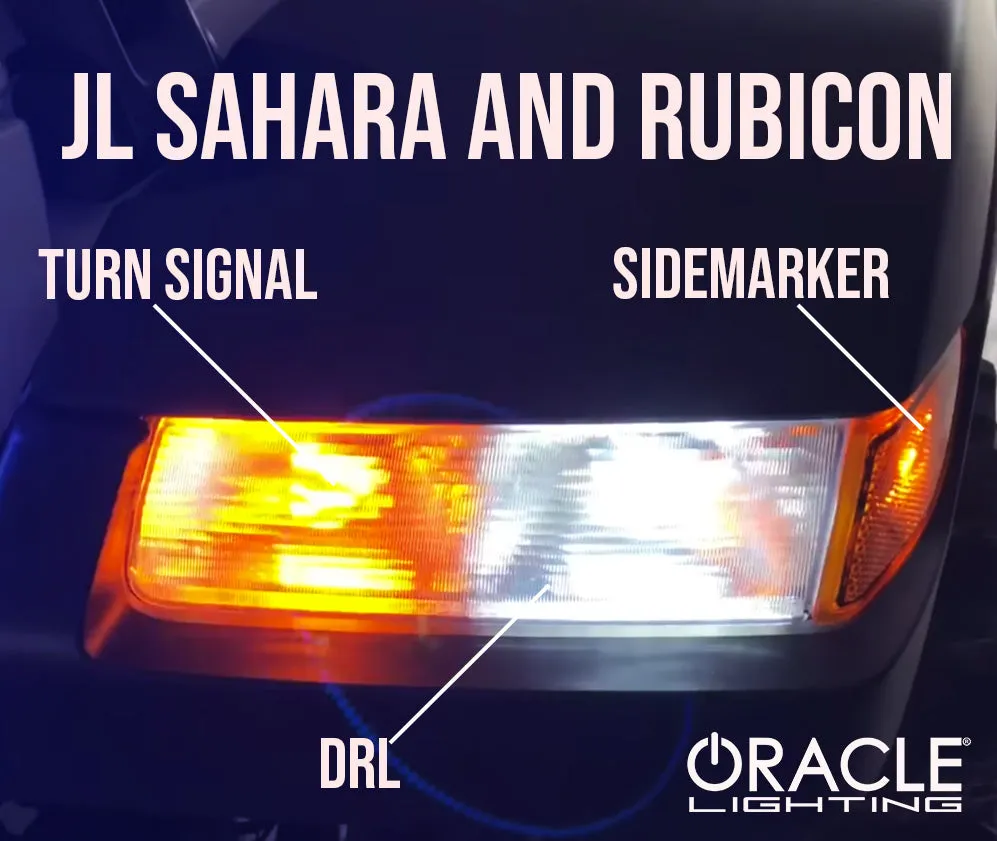 ORACLE Lighting 2018-2024 Jeep Wrangler JL Sahara & Rubicon Fender DRL LED Upgrade (Single)
