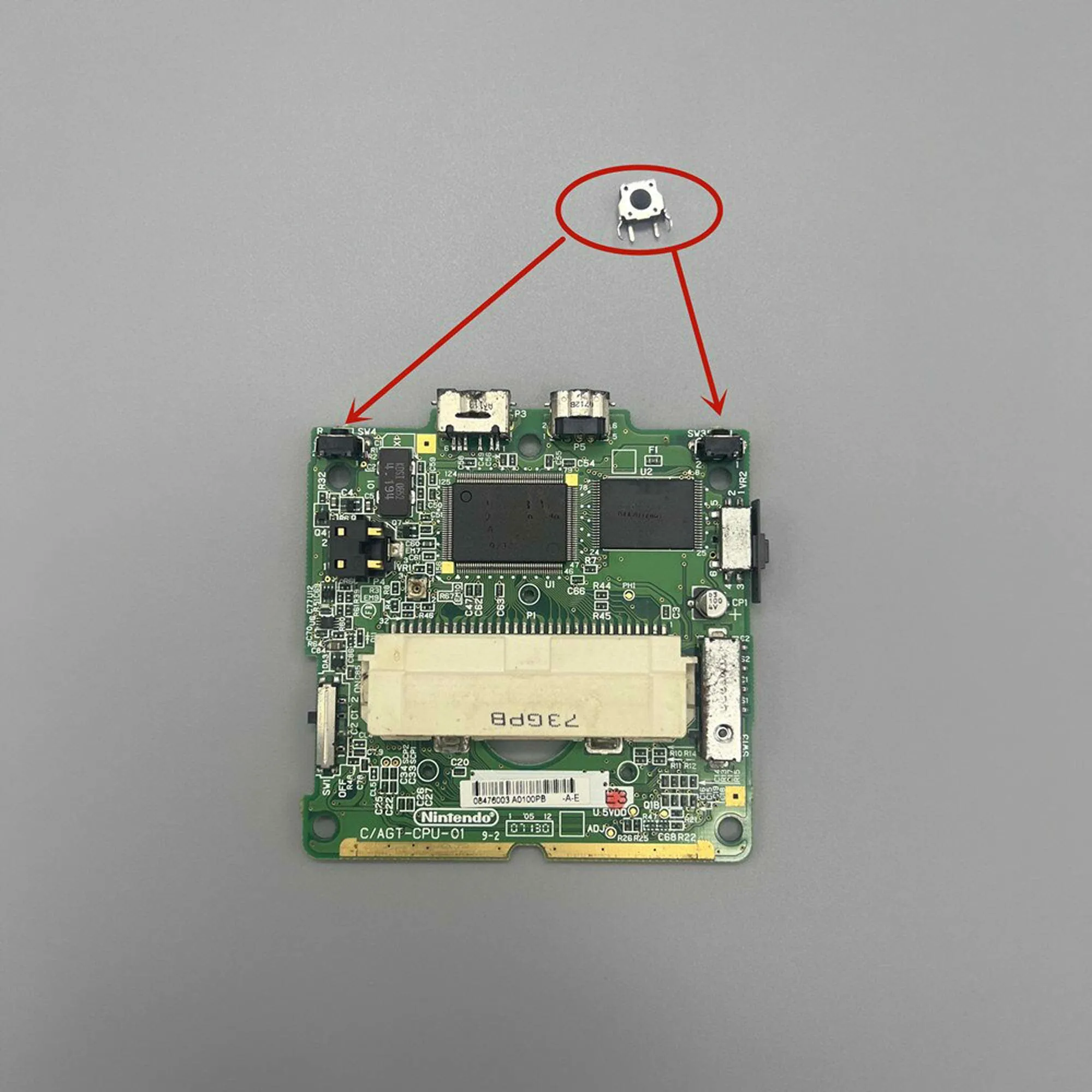 Original Shoulder Button Replacements for Game Boy Advance SP