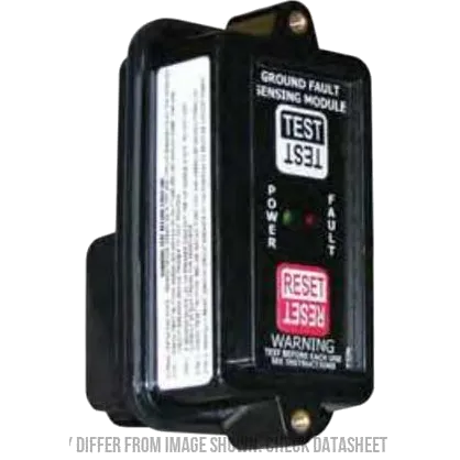 PGFM-211-B-A1, GFCI Lineguard Ground Fault Protection Relay for Single or Split Phase Systems, 5mA Detection, 50 Amp Max Ipn, 240VAC Supply, Panel Mount, Auto Reset, Note: Requires Suitable Air Pax Breaker