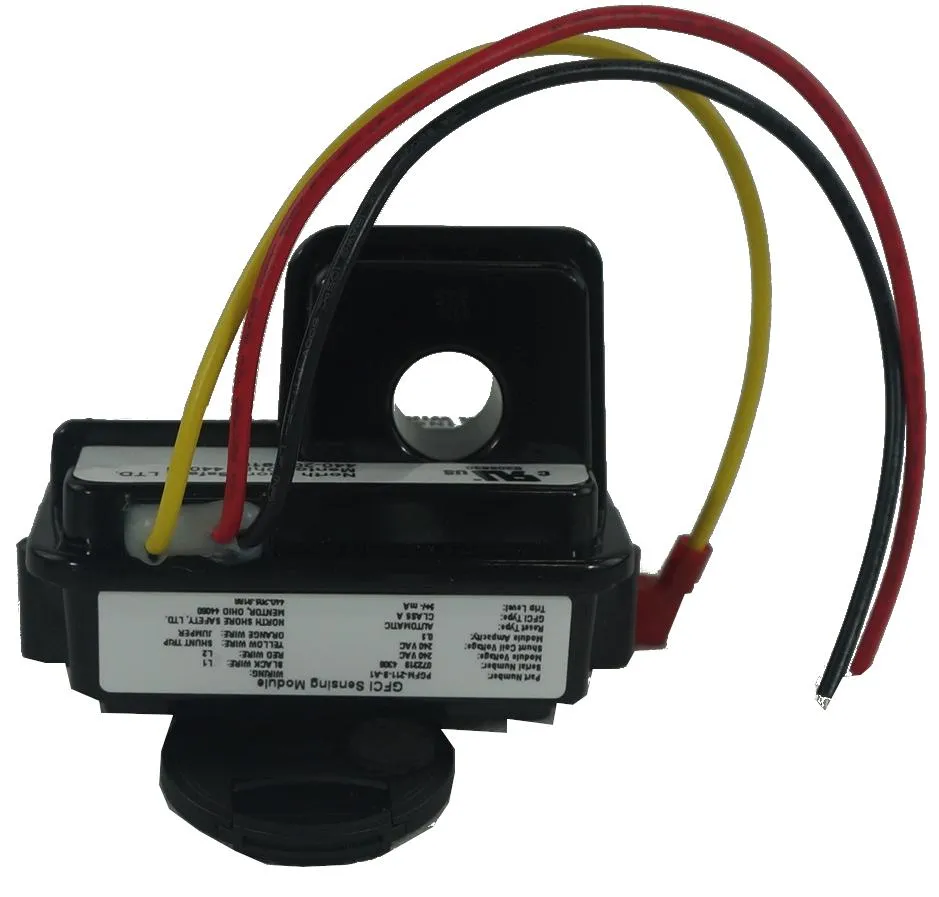 PGFM-211-B-A1, GFCI Lineguard Ground Fault Protection Relay for Single or Split Phase Systems, 5mA Detection, 50 Amp Max Ipn, 240VAC Supply, Panel Mount, Auto Reset, Note: Requires Suitable Air Pax Breaker