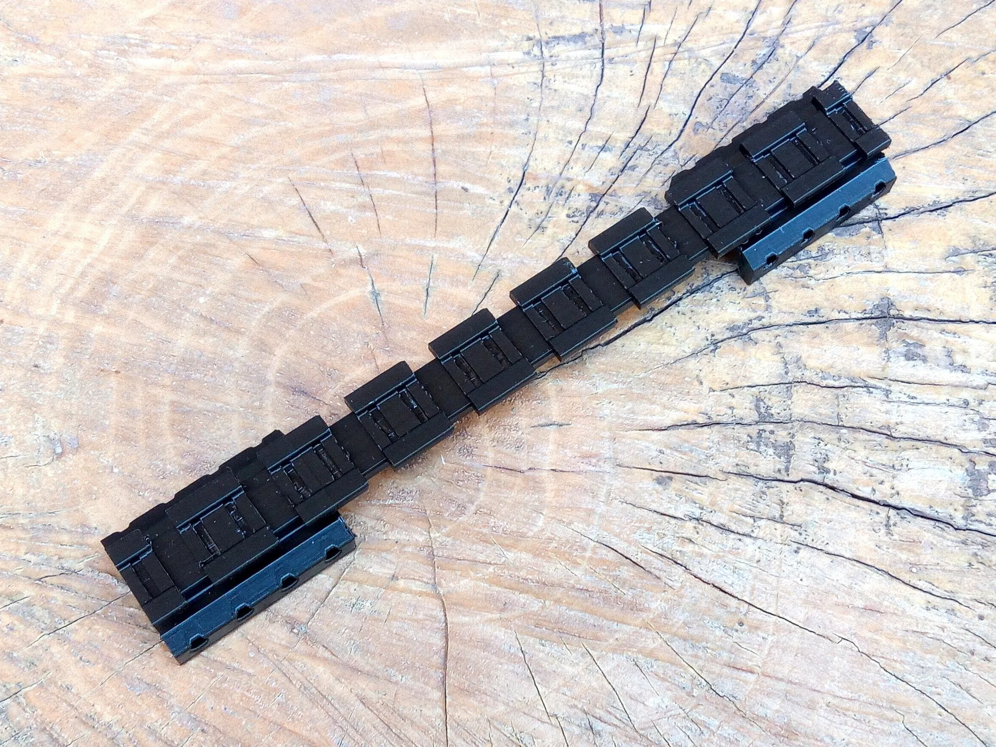 Picatinny Rail to Foam Dart Rail (9-Slots) Adapter for Airgun, Airsoft Gun, Foam Dart/Ball Blaster, and Paintball Marker - AirPower3D
