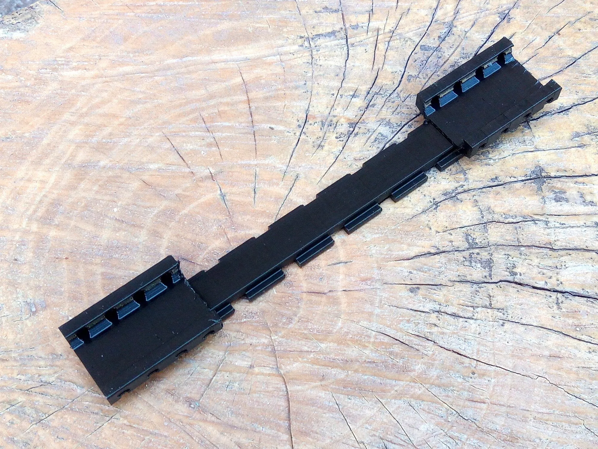 Picatinny Rail to Foam Dart Rail (9-Slots) Adapter for Airgun, Airsoft Gun, Foam Dart/Ball Blaster, and Paintball Marker - AirPower3D