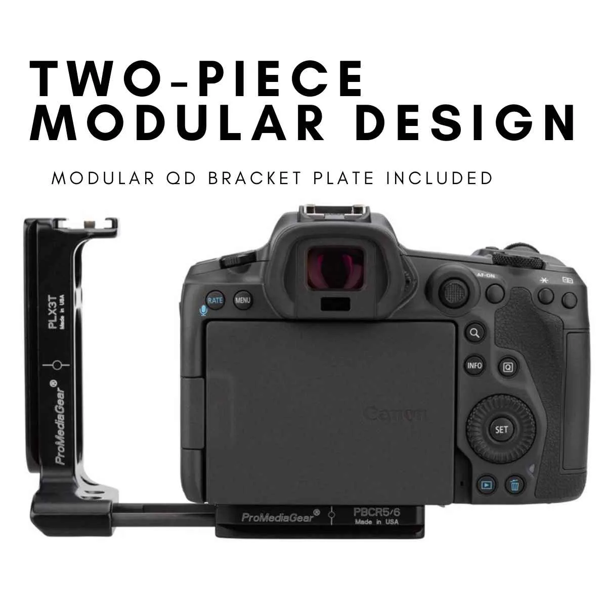 PLCR56 Arca-Swiss L-Bracket for Canon EOS R5, R6, R5 Mark II and R6 Mark II Mirrorless Camera