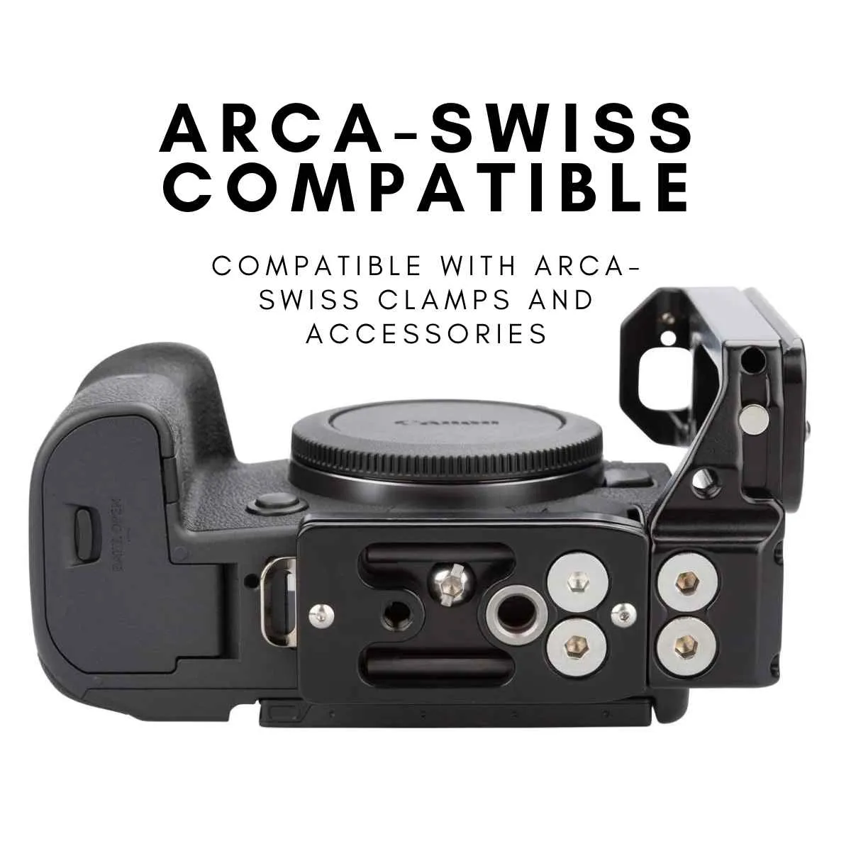 PLCR56 Arca-Swiss L-Bracket for Canon EOS R5, R6, R5 Mark II and R6 Mark II Mirrorless Camera