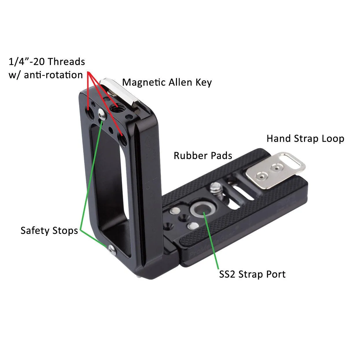 PLX3x Universal Arca-Swiss L-Bracket for Cameras without a battery grip