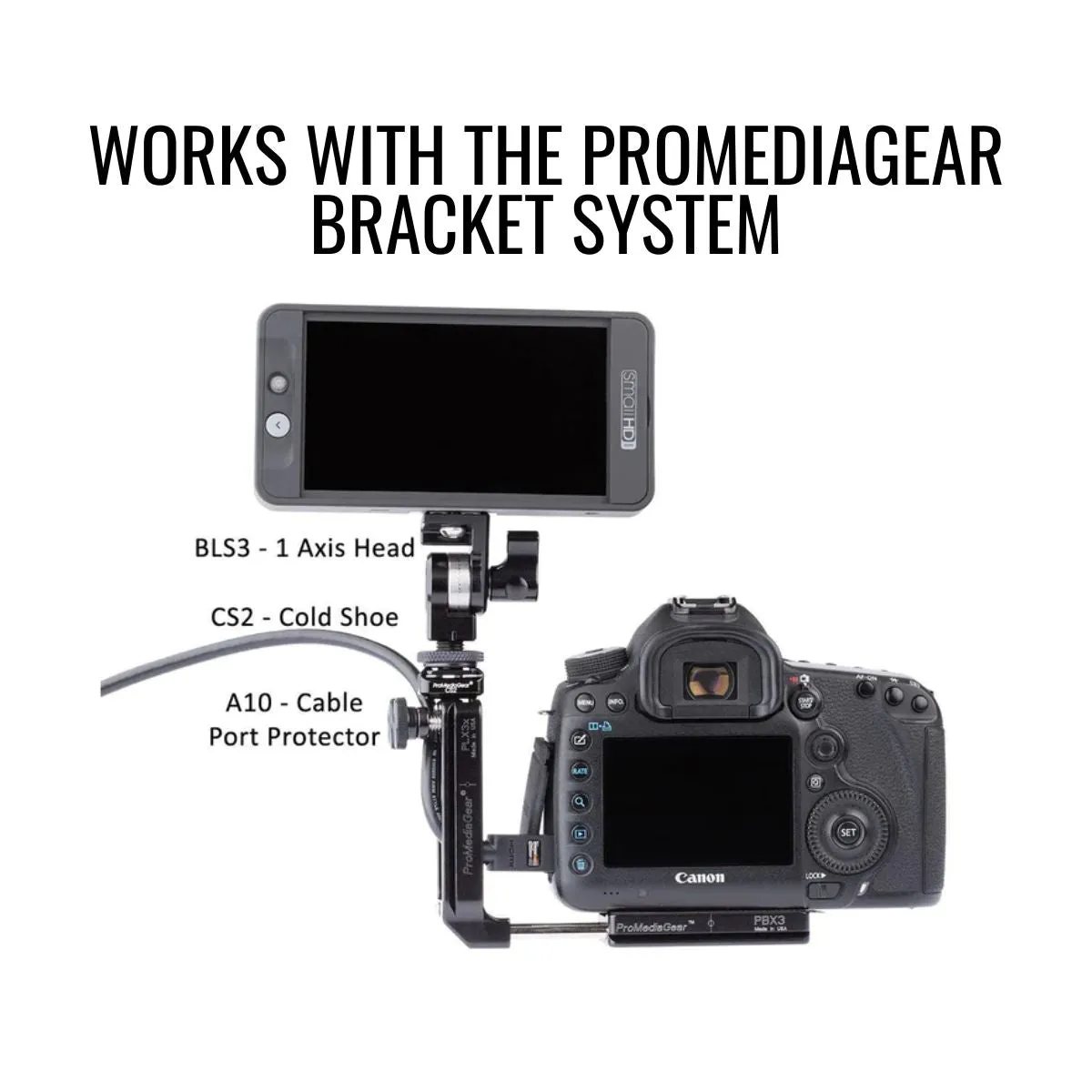 PLX3x Universal Arca-Swiss L-Bracket for Cameras without a battery grip