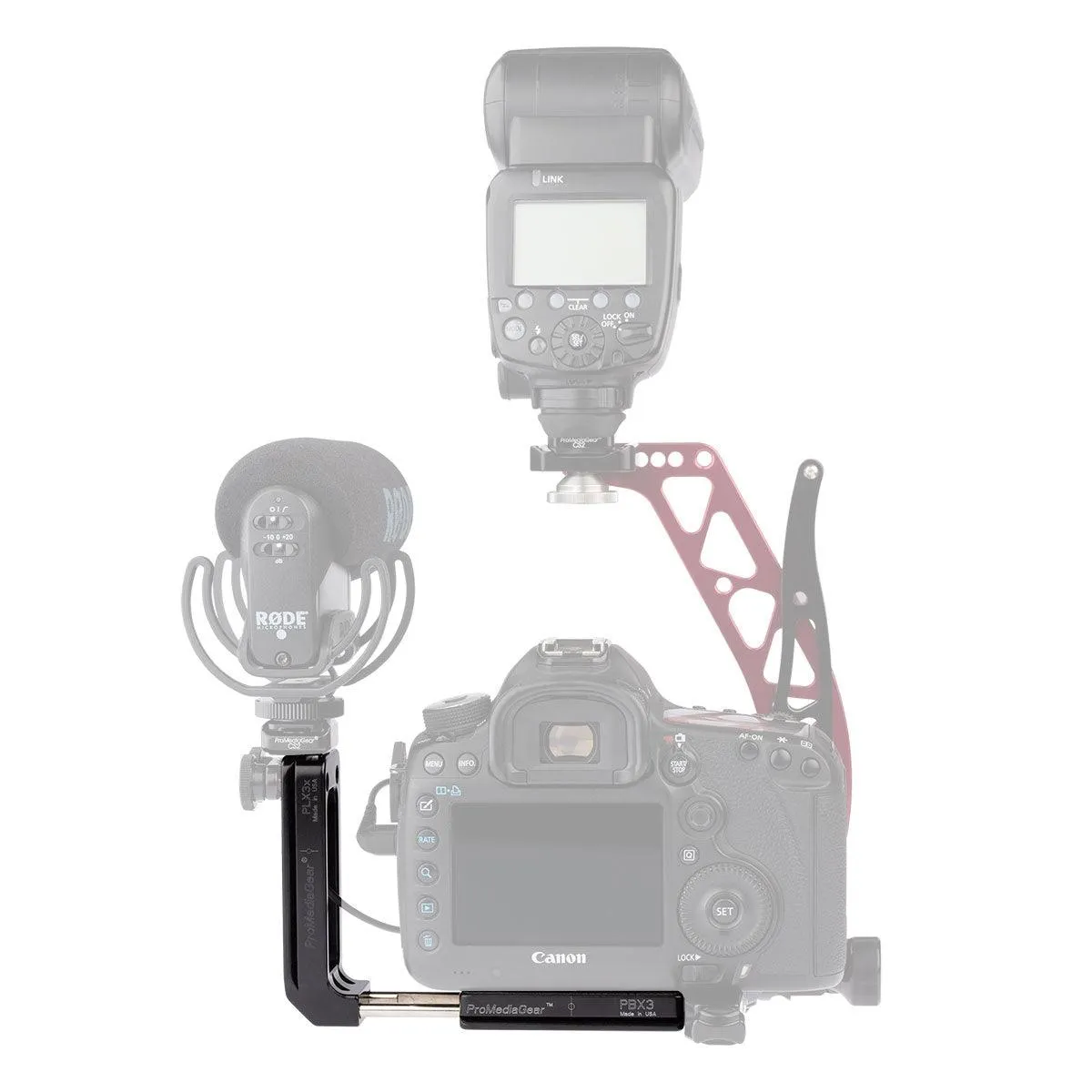 PLX3x Universal Arca-Swiss L-Bracket for Cameras without a battery grip