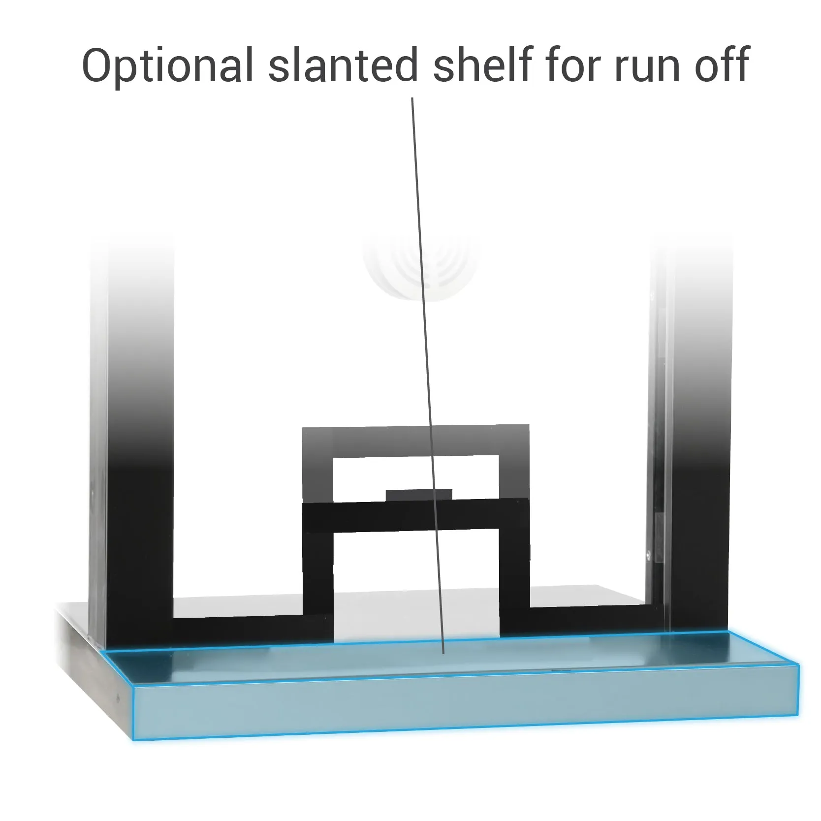 Quikserv T2 Style Ticket Window with Slide Up | Various Sizes and Bullet Resistant Options