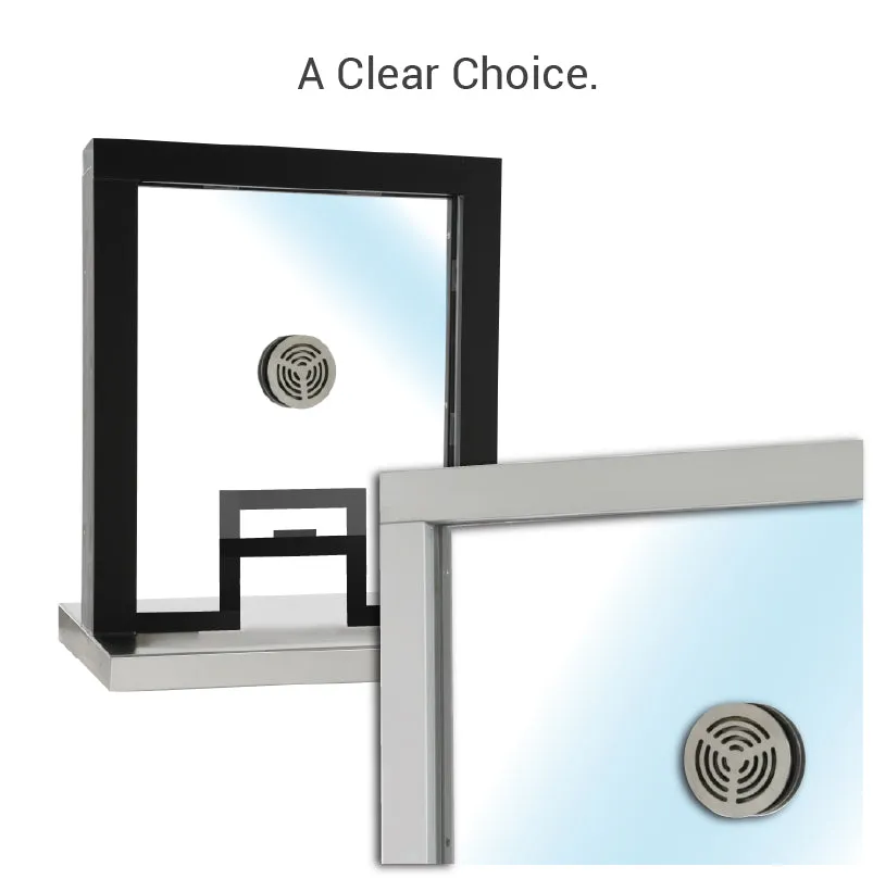 Quikserv T2 Style Ticket Window with Slide Up | Various Sizes and Bullet Resistant Options