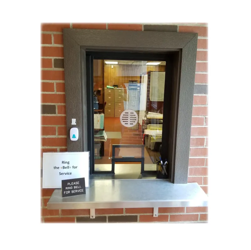 Quikserv T2 Style Ticket Window with Slide Up | Various Sizes and Bullet Resistant Options