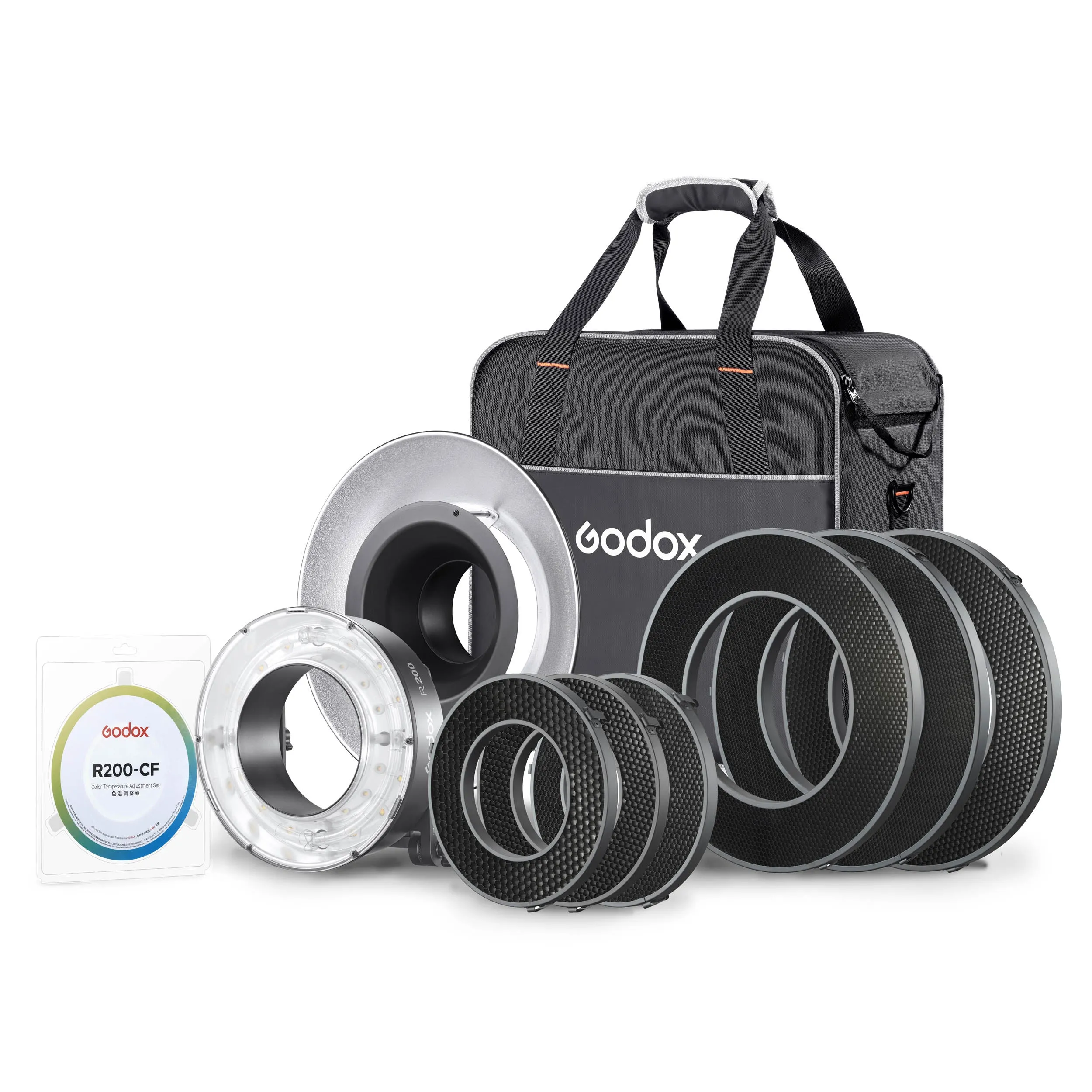 R200 Ring Flash Head Complete Kit for PIKA200/PIKA200 Pro & AD200/AD200Pro