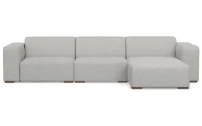 Rex 2 Seater Sofa and Right Chaise in Performance Fabric