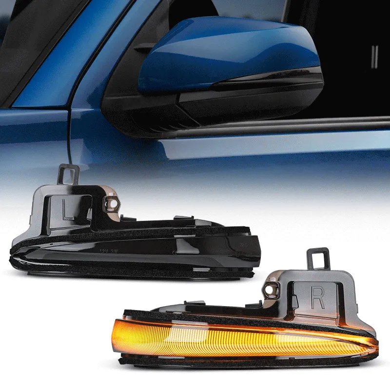 Roxmad Sequential Dynamic Indicator Strip LED Side Mirror Turn Signal Lights for 2016-Later Toyota Tacoma