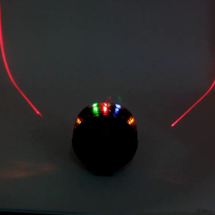 Shell Shape Bicycle Safety Rear Warning Tail Light with 2 Laser Beams and Colorful Lights