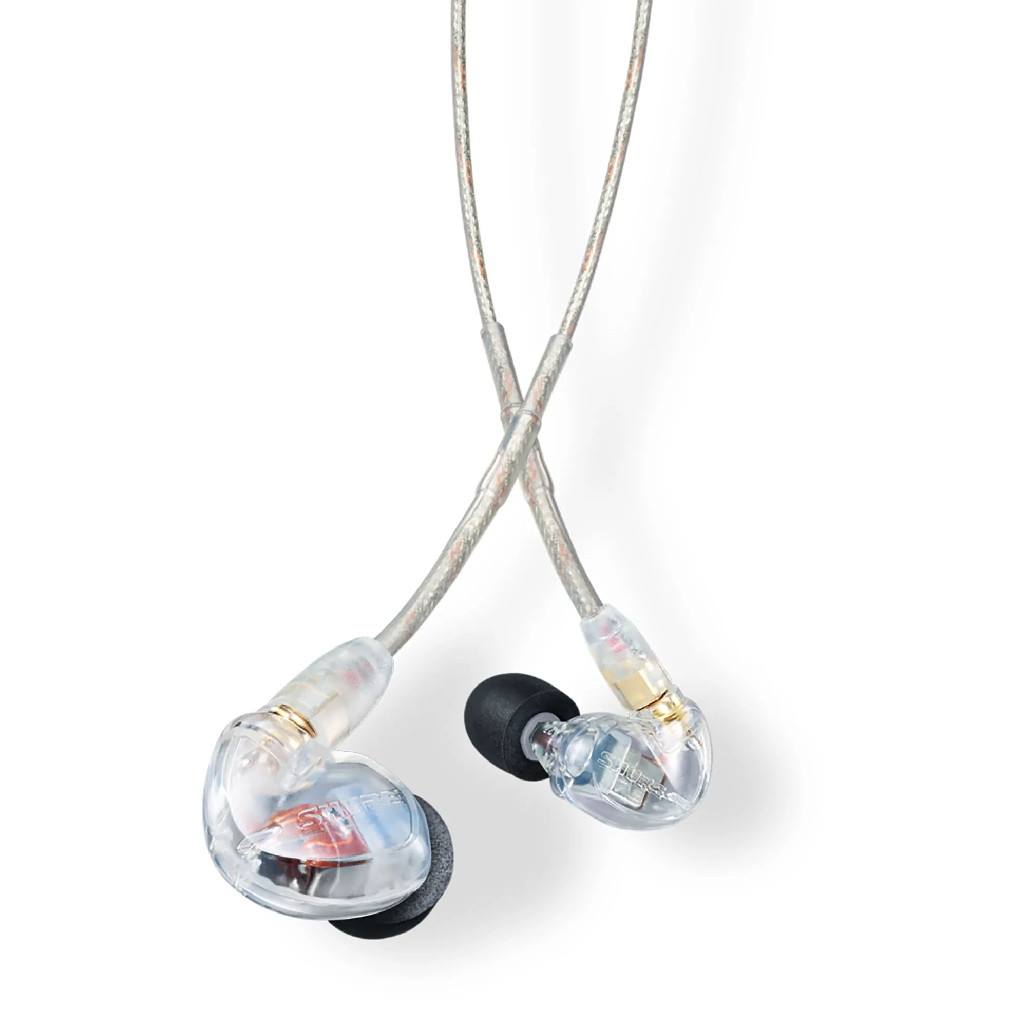 Shure Sound Isolating Dual Driver Earphones With Detachable Cable, Clear