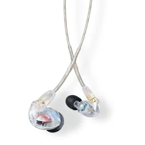 Shure Sound Isolating Dual Driver Earphones With Detachable Cable, Clear