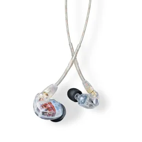 Shure Sound Isolating Triple Driver Earphones With Detachable Cable, Clear