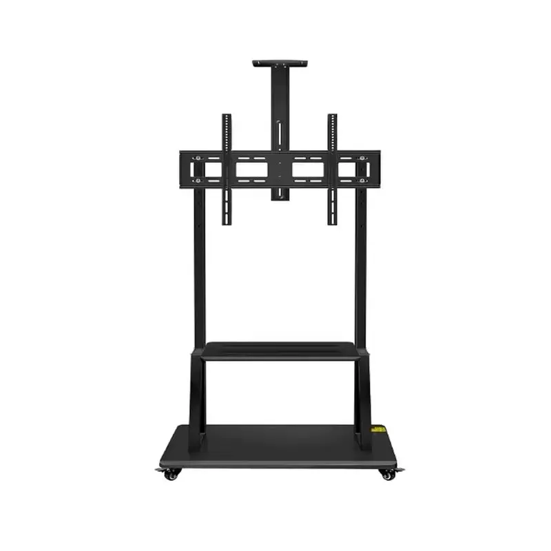 Skill Tech Large Heavy-Duty Steel Tv Trolley Stand with Shelf - DG 110B FS (Fits Most 42" ~ 120")