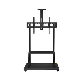 Skill Tech Large Heavy-Duty Steel Tv Trolley Stand with Shelf - DG 110B FS (Fits Most 42" ~ 120")