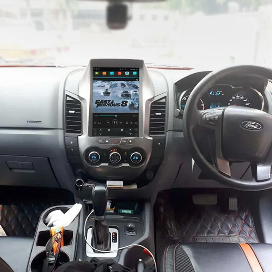 Suitable To Fit Ranger T6 12.1 Inch Tesla Style Android Entertainment System