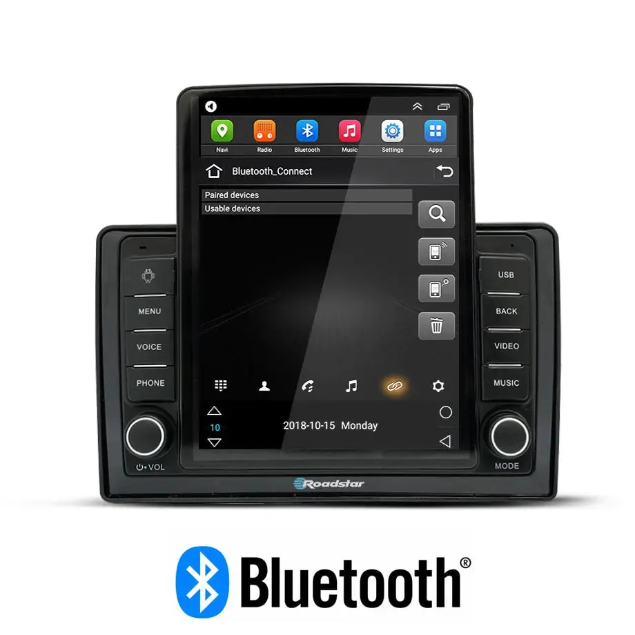 Suitable To Fit VW - Roadstar 10.1 Inch Tesla Style Android Entertainment & GPS System
