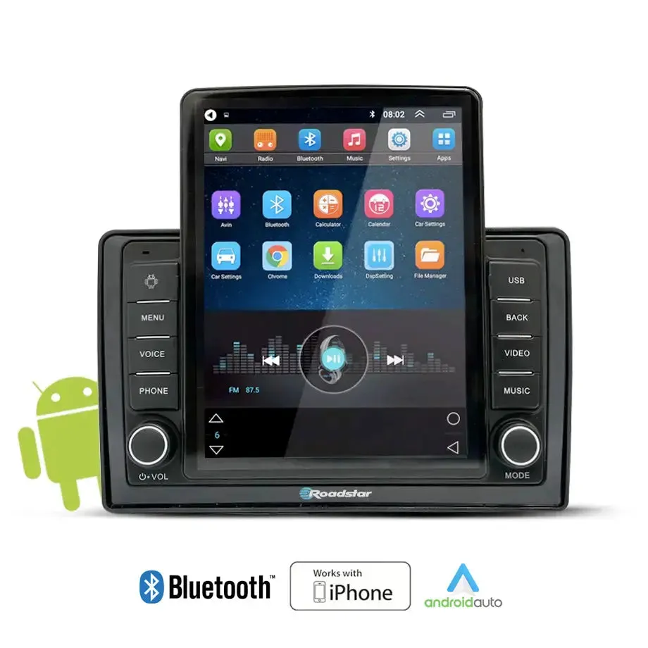 Suitable To Fit VW - Roadstar 10.1 Inch Tesla Style Android Entertainment & GPS System