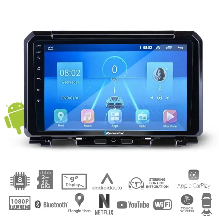Suzuki Jimny (19-On) - 9 Inch Roadstar Android Entertainment & GPS System