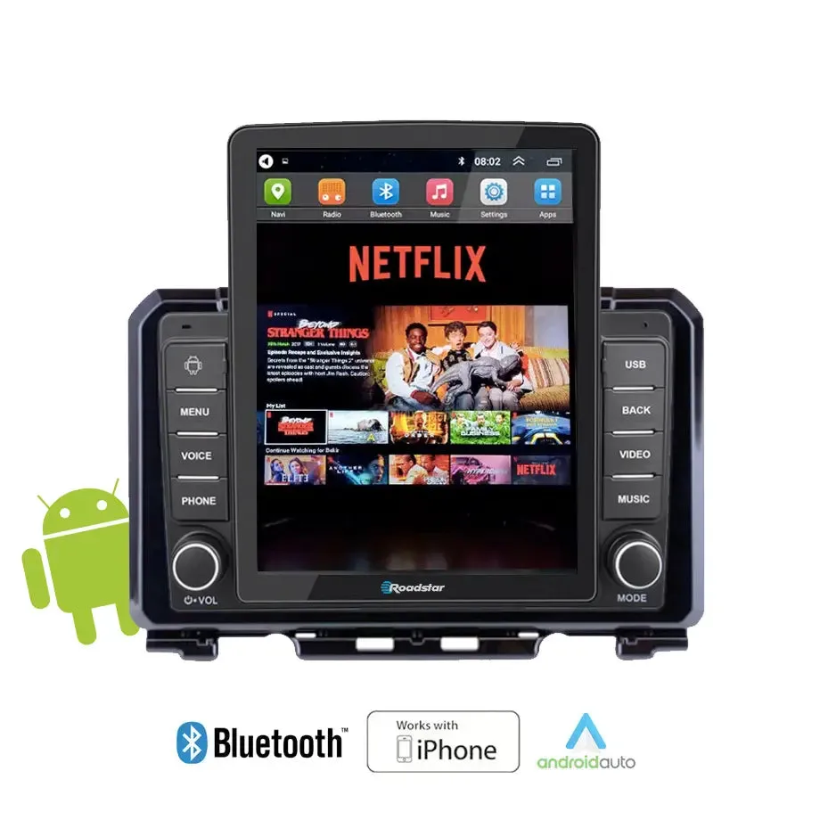 Suzuki Jimny (19-On) - Roadstar 9.5 Inch Tesla Style Android Entertainment & GPS System