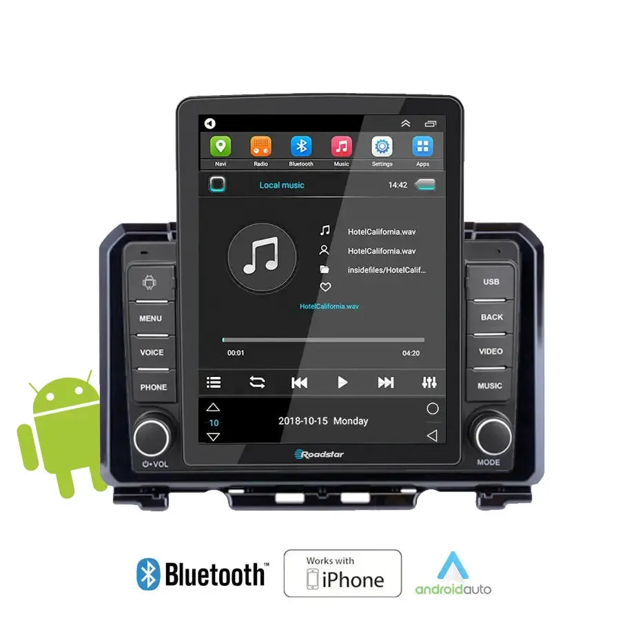 Suzuki Jimny (19-On) - Roadstar 9.5 Inch Tesla Style Android Entertainment & GPS System