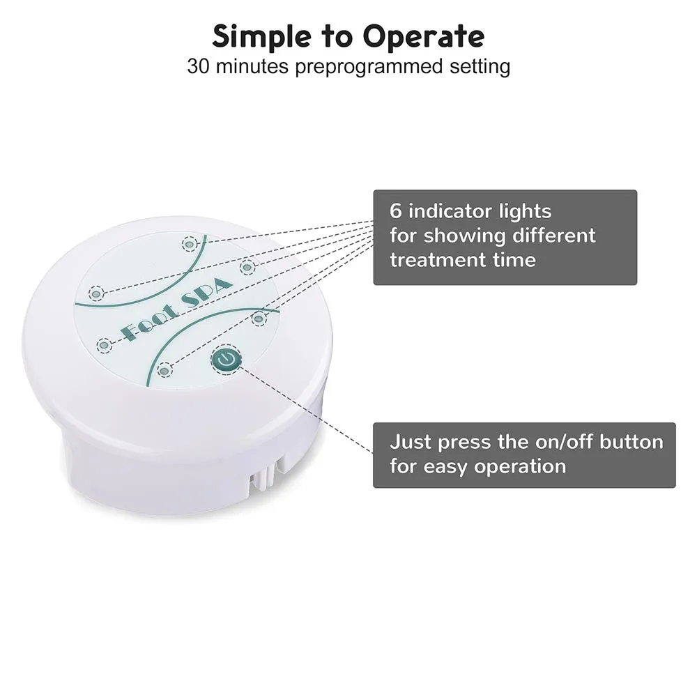 TheLAShop Ionic Detox Foot Bath Spa Tub Basin System