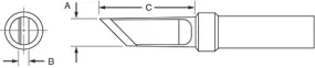 TIP,KNIFE,45 DEGREE ANGLE -Qty10