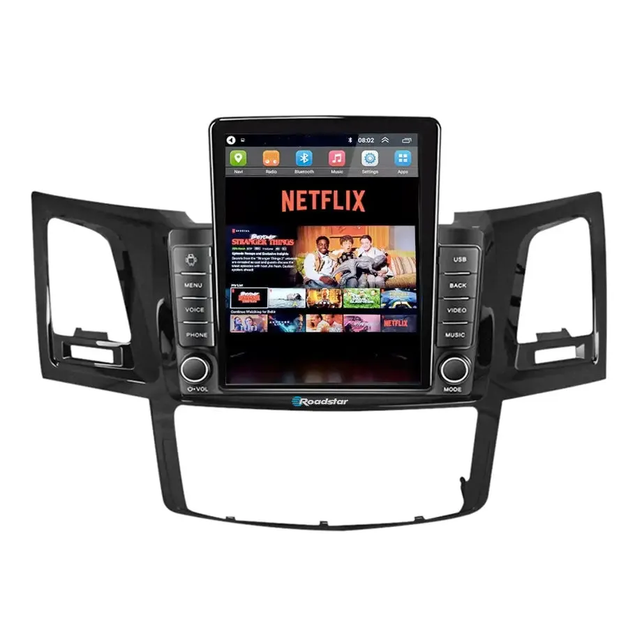 Toyota Hilux (05-14) - Roadstar 9.5 Inch Tesla Style Android Entertainment & GPS System
