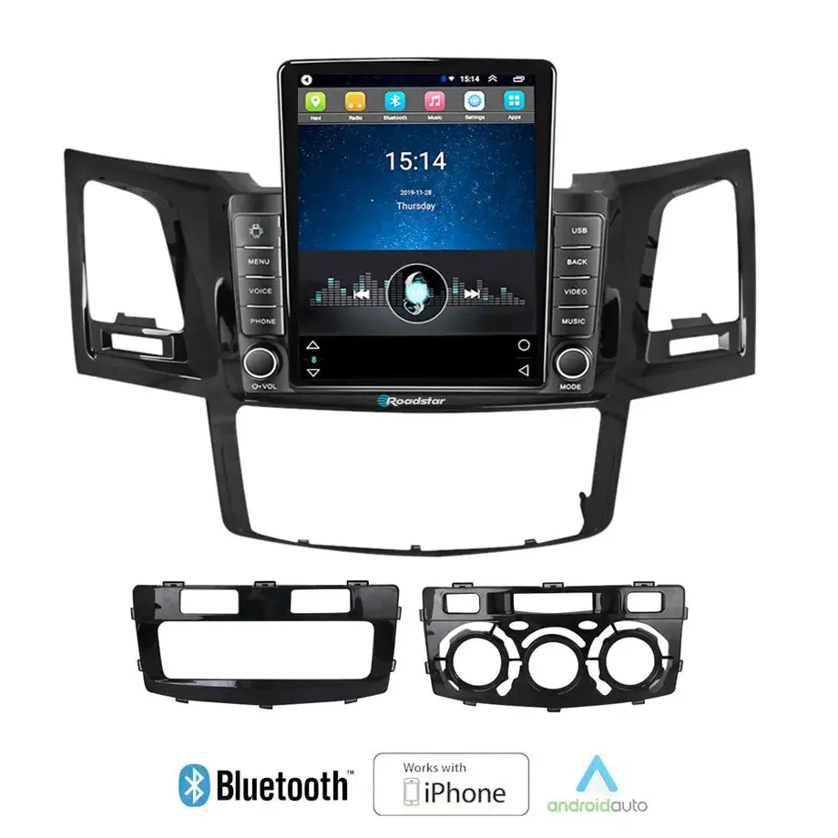 Toyota Hilux (05-14) - Roadstar 9.5 Inch Tesla Style Android Entertainment & GPS System