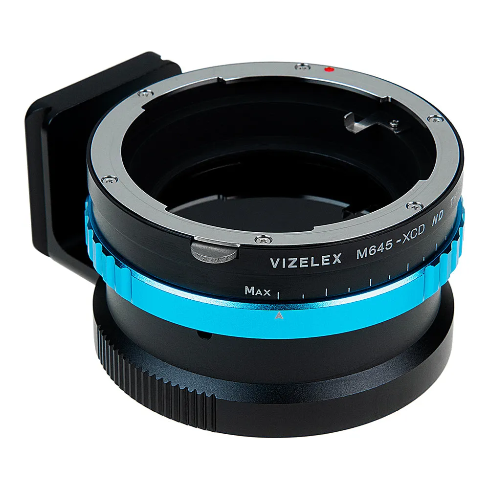 Vizelex ND Throttle Lens Mount Adapter - Compatible with Mamiya 645 (M645) Mount Lenses to Hasselblad X-System (XCD) Mount Mirrorless Camera with Built-In Variable ND Filter (2 to 8 Stops)
