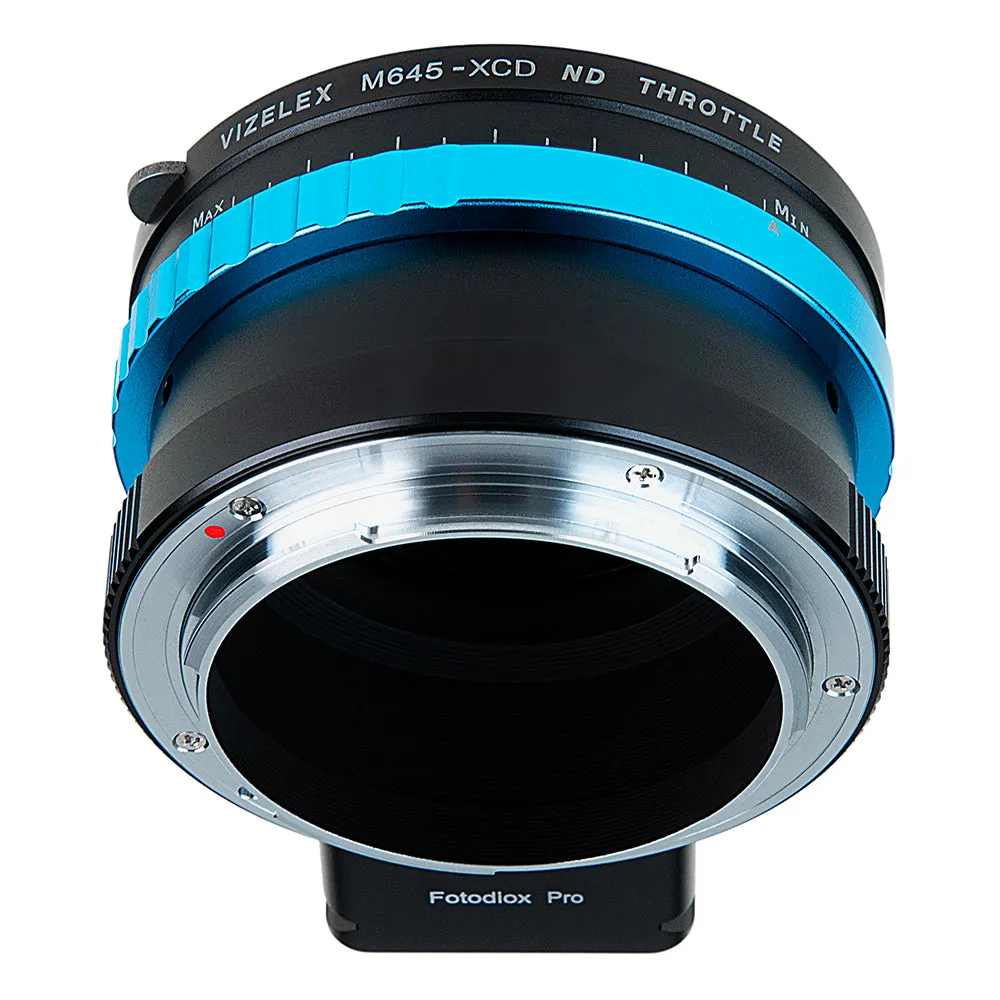 Vizelex ND Throttle Lens Mount Adapter - Compatible with Mamiya 645 (M645) Mount Lenses to Hasselblad X-System (XCD) Mount Mirrorless Camera with Built-In Variable ND Filter (2 to 8 Stops)