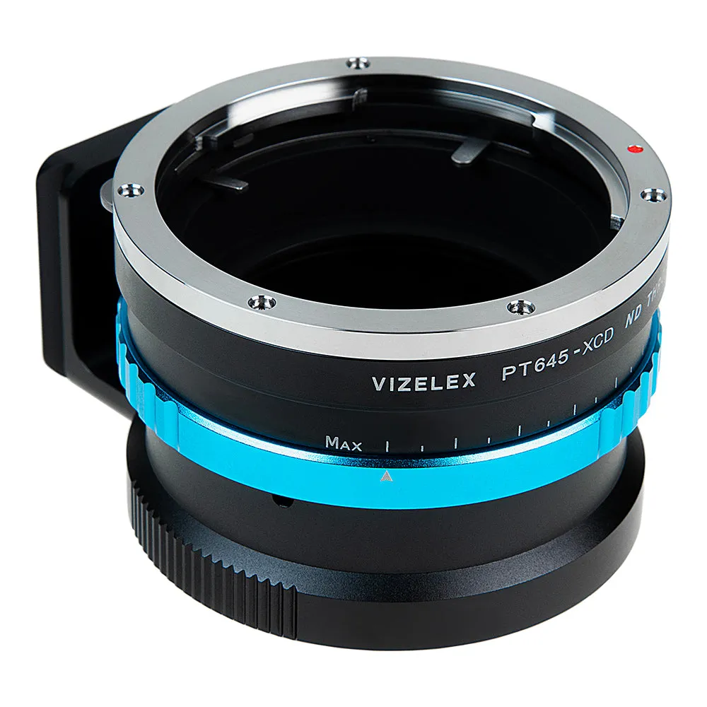 Vizelex ND Throttle Lens Mount Adapter - Compatible with Pentax 645 (P645) Mount SLR Lenses to Hasselblad X-System (XCD) Mount Mirrorless Camera with Built-In Variable ND Filter (2 to 8 Stops)