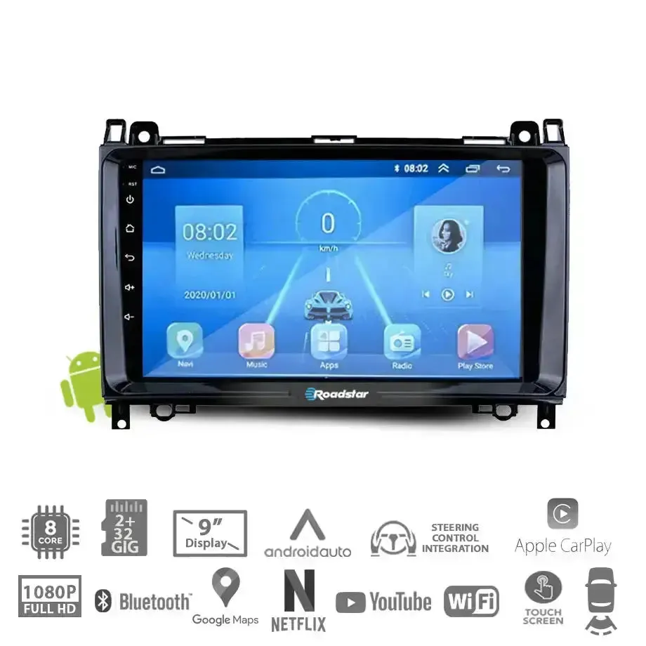 VW Crafter (2000-15) - 9 Inch Roadstar Android Entertainment & GPS System