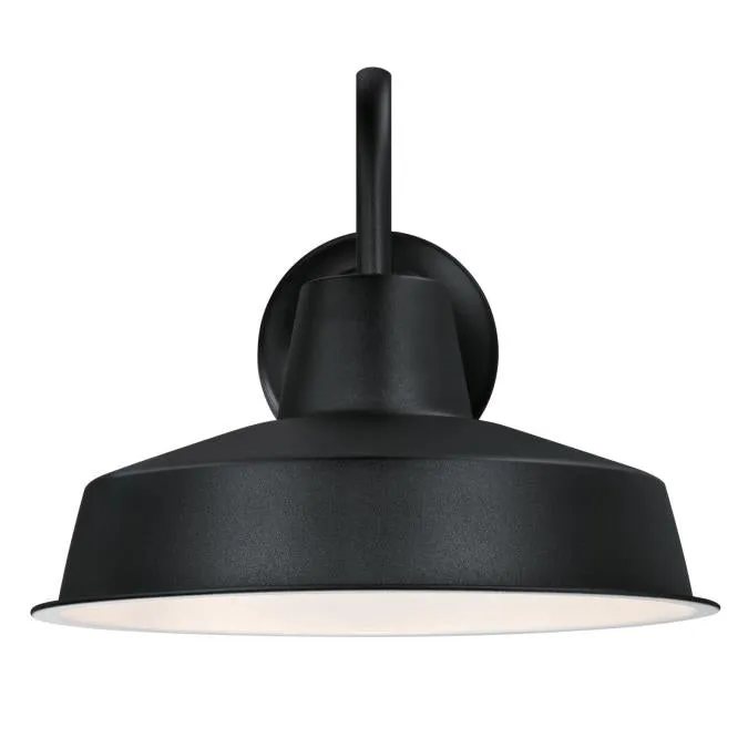 Westinghouse 6131700 - 15W LED Wall Txt Blk w/Photocl w/Nck Lstr Cage
