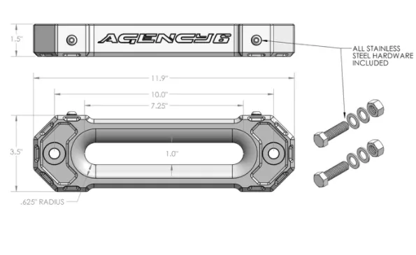 Winch Fairlead 1.5" [Agency 6]