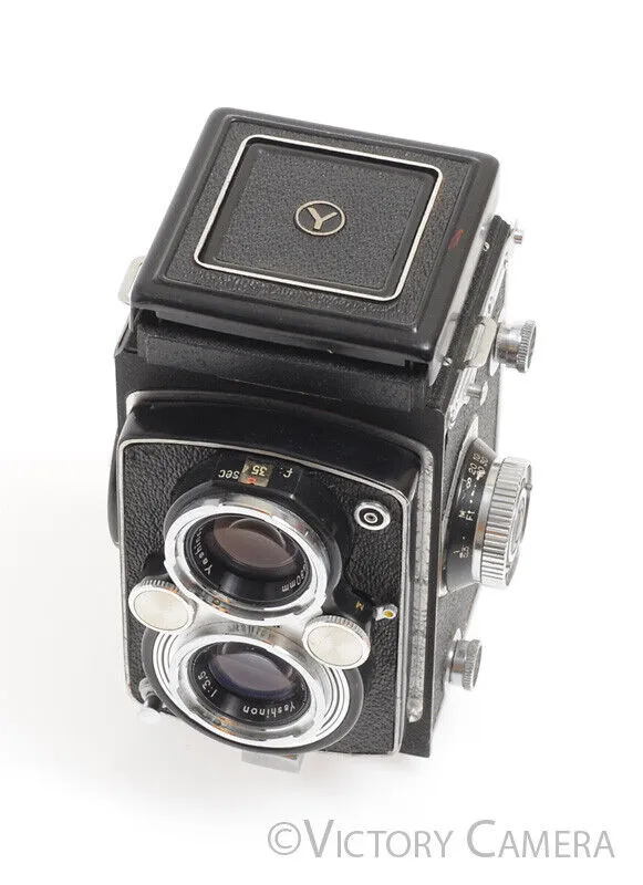 Yashica Yashica-Mat TLR Camera w/ 80mm f3.5 Lens -Haze, Fungus, As is-